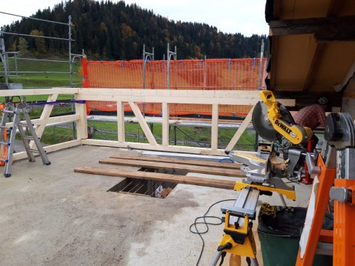 Anbau Wand Konstruktion