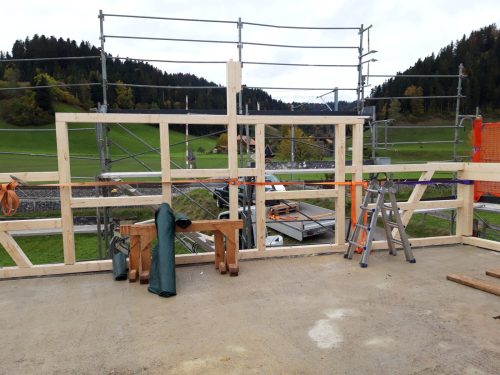 Anbau Wand Konstruktion